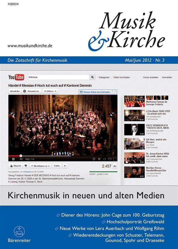 Musik und Kirche, Heft 3/2012